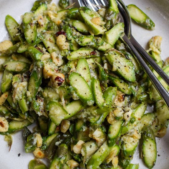 Raw Asparagus Salad