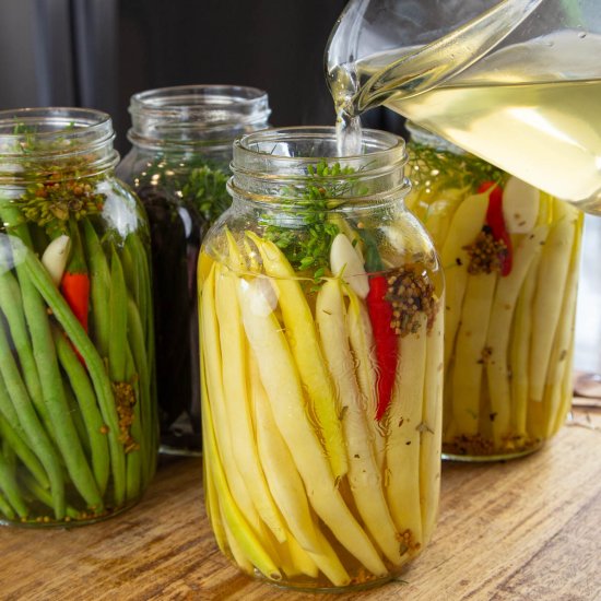 Spicy Pickled Beans