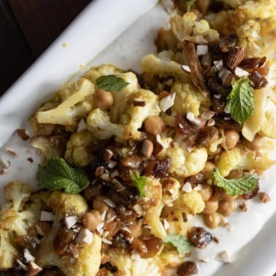Chickpeas, Cauliflower, Curry Vinaigrette