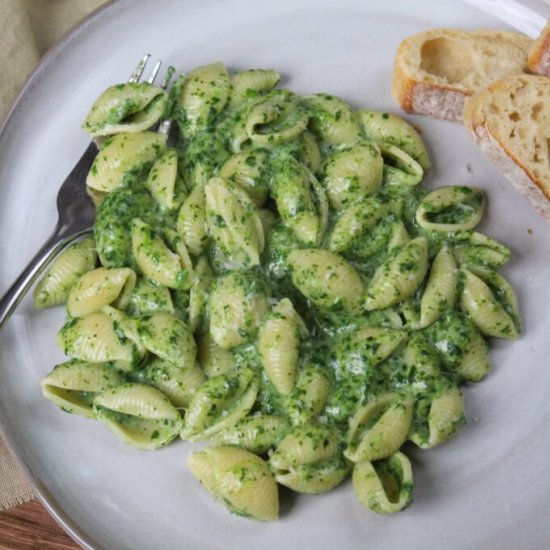 Spinach Cottage Cheese Pasta