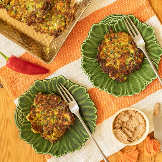 Crispy Pan-Fried Zucchini Fritter