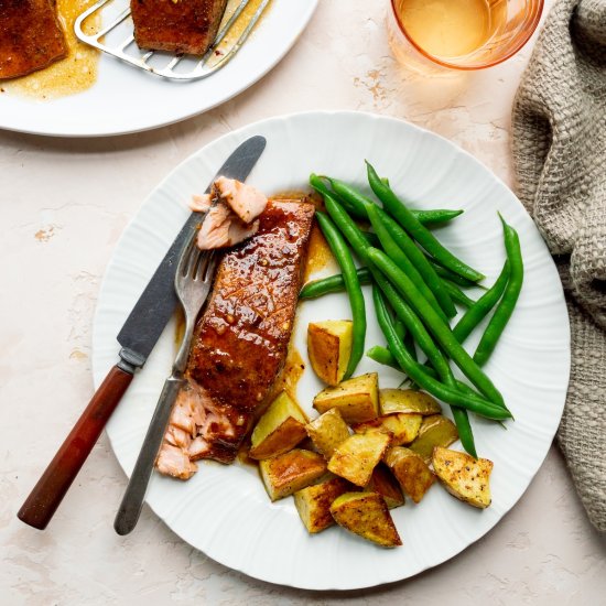 Old Bay and Honey Butter Salmon