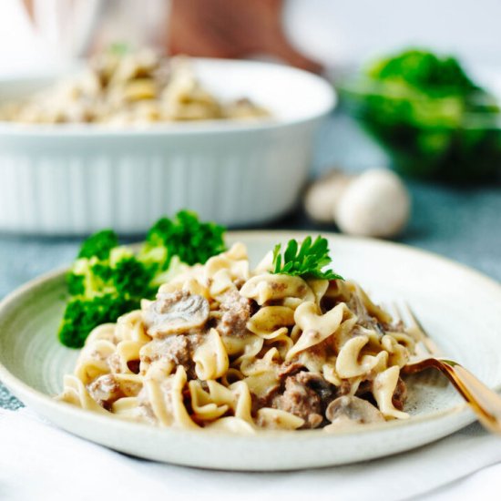 Instant Pot Beef Stroganoff