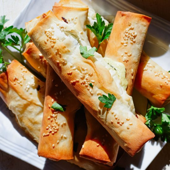Spinach and Feta Rolls