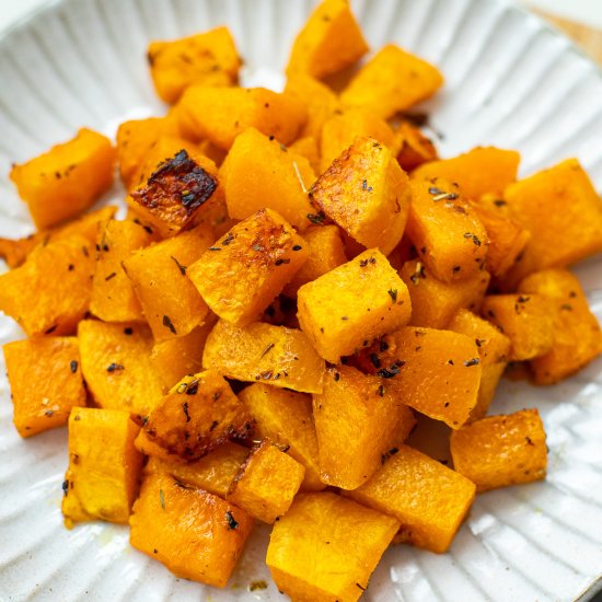 Roasted Butternut Squash Cubes