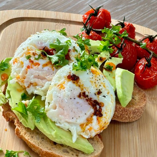 Air Fryer Poached Eggs