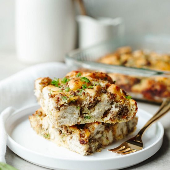 Biscuit Breakfast Casserole