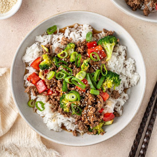 Teriyaki Beef Bowls