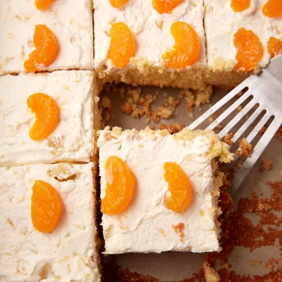 From Scratch Mandarin Orange Cake