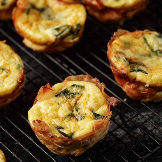 Egg Muffin Wrapped in Prosciutto