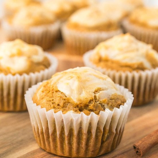Pumpkin Cream Cheese Muffins