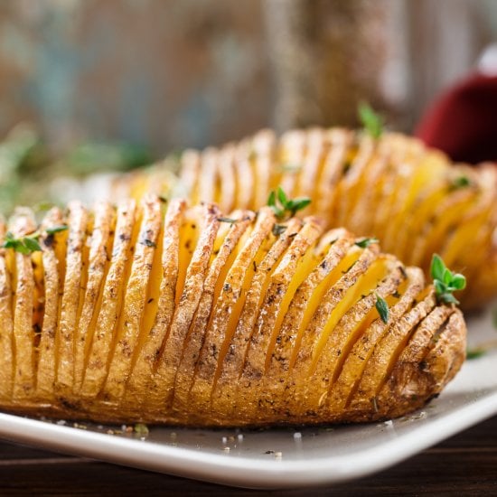 Baked Hasselback Potatoes