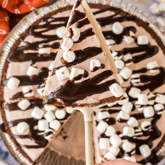 No Bake Hot Chocolate Pie