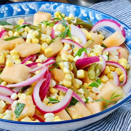 Corn and Cantaloupe Salad