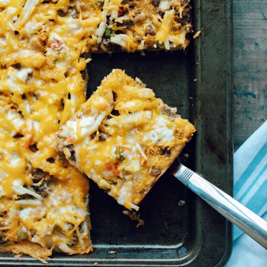School Breakfast Pizza
