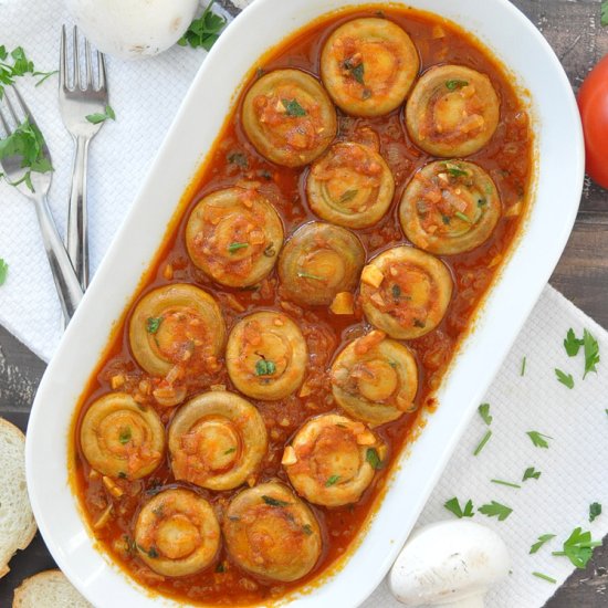 Spanish Mushrooms in Tomato Sauce