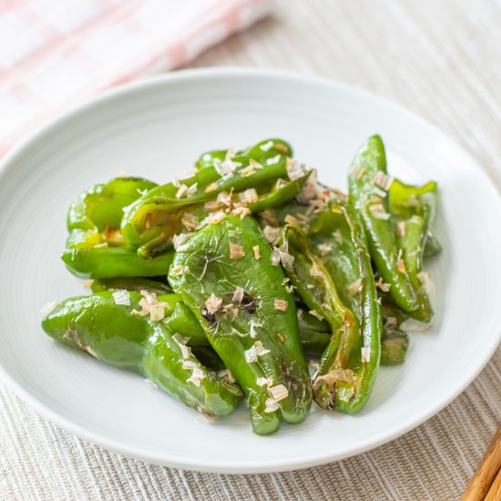 Japanese Soy Glazed Bell Peppers