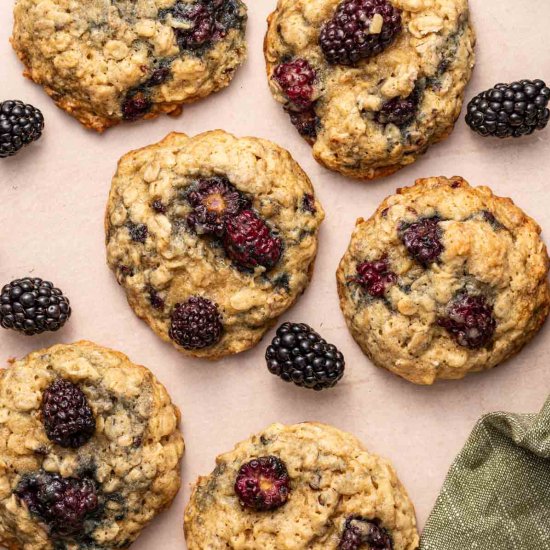 Blackberry Oatmeal Cookies