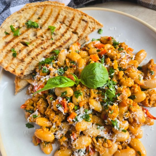 Sausage & White Bean Skillet