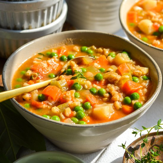 Vegan Barley Vegetable Soup