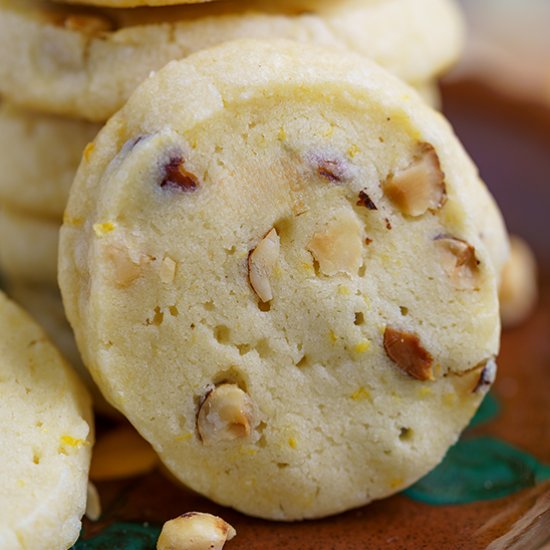 Lemon Ginger with Hazelnut Cookies