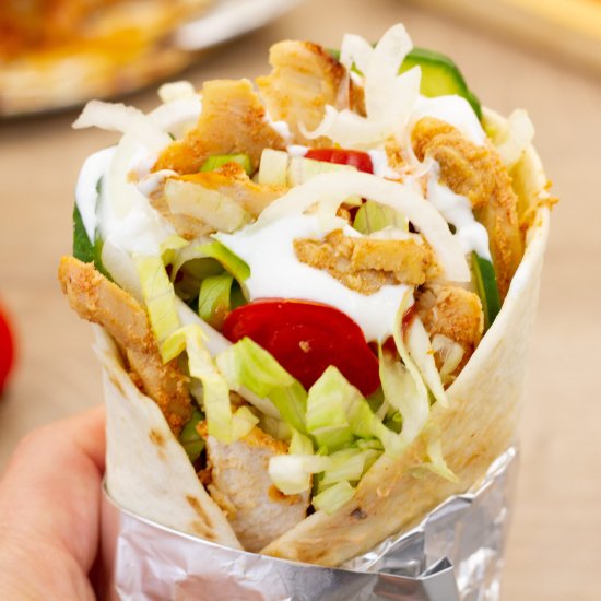 Homemade Chicken Döner Kebab