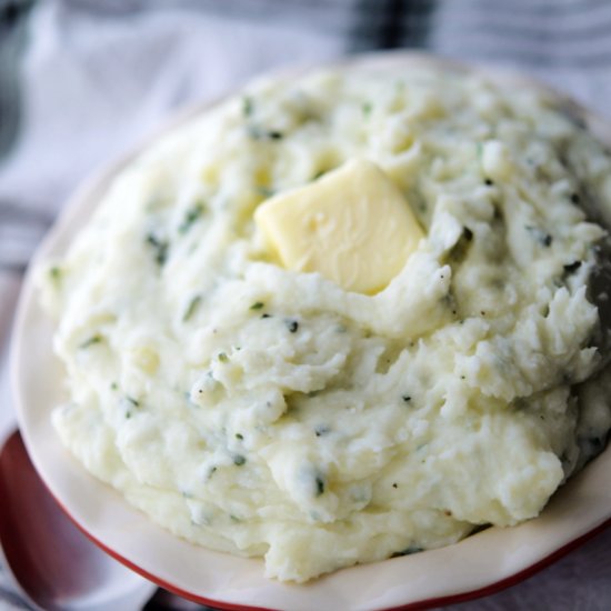 Ricotta Basil Whipped Potatoes