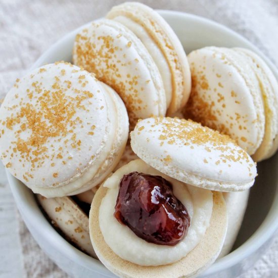 Strawberry Shortcake Macarons