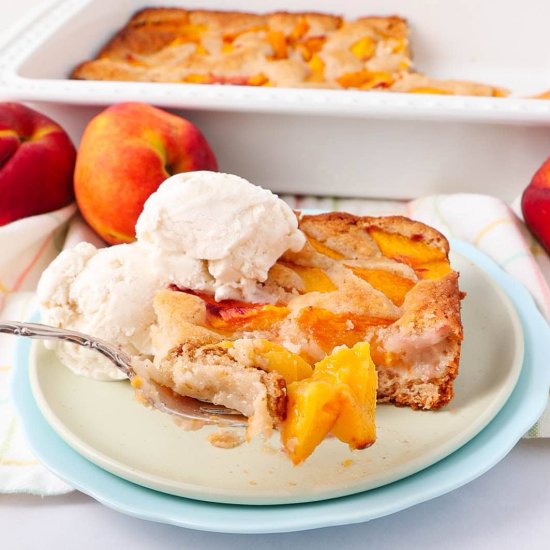 Bisquick Peach Cobbler