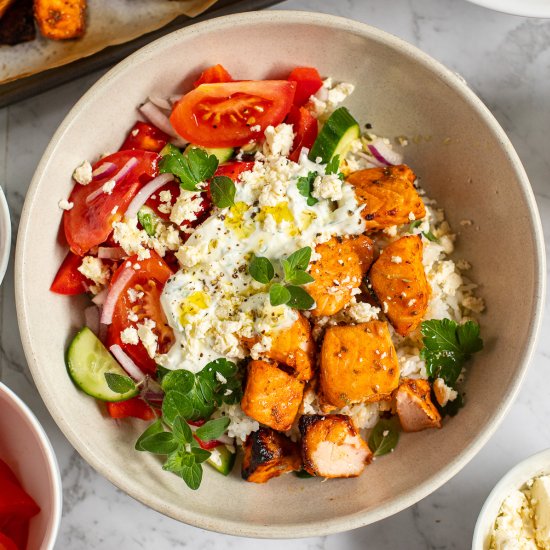 Mediterranean Salmon Bowl