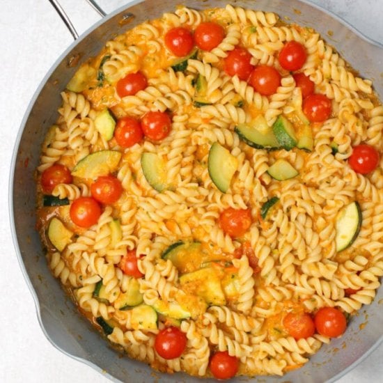 Pasta With Zucchini And Tomatoes