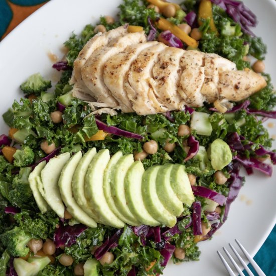 Chopped Kale and Chickpea Salad