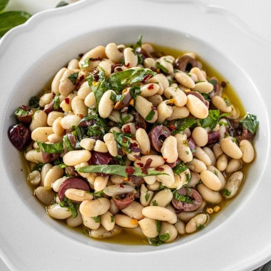Marinated White Beans