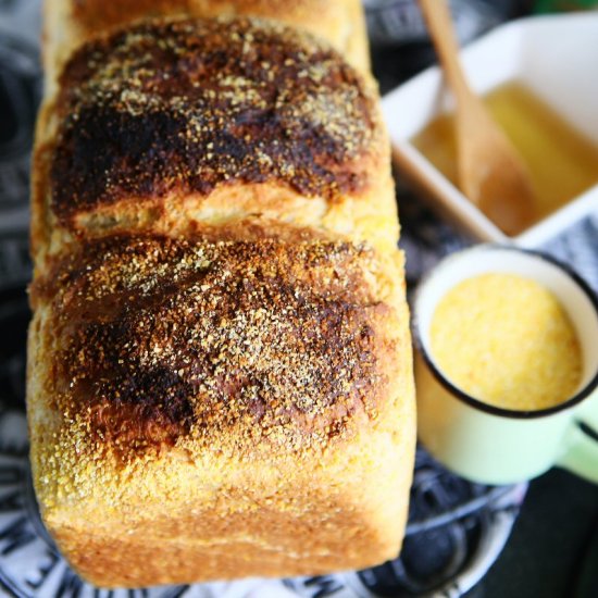 Yeasted Honey Cornbread