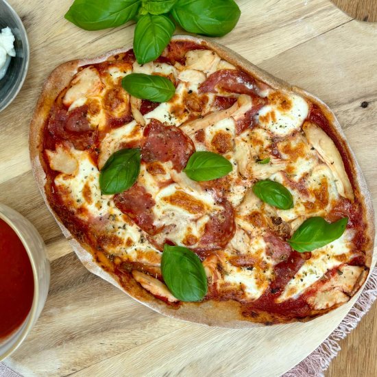 Air Fryer Spicy Pizza
