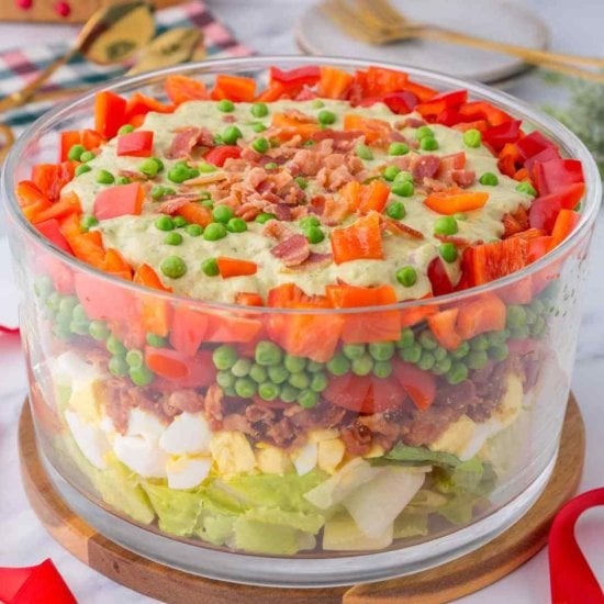 7 Layer Christmas Salad