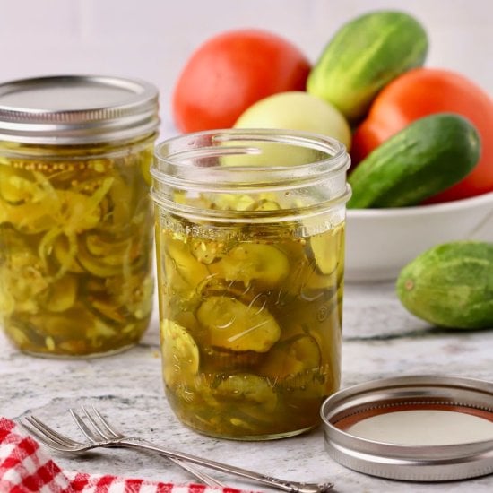 Microwave Bread and Butter Pickles
