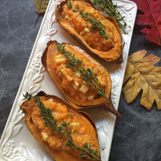 Easy Twice-Baked Sweet Potatoes