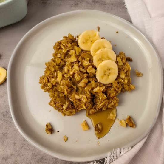 Banana Nut Baked Oatmeal