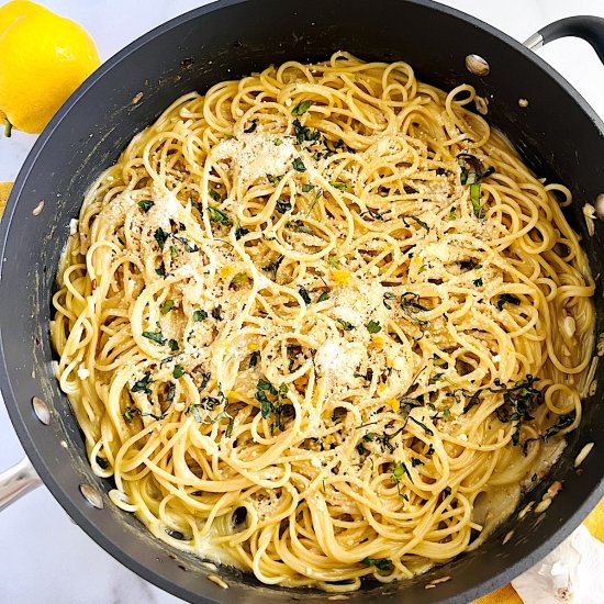 One Pot Lemon Butter Pasta