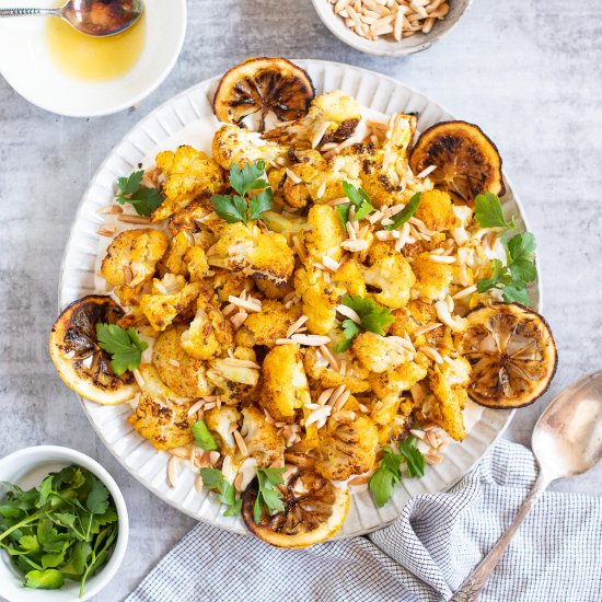 Roasted Cauliflower & Lemon Tahini