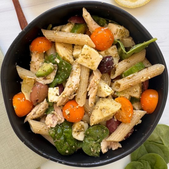 Chicken and Pesto Pasta Salad