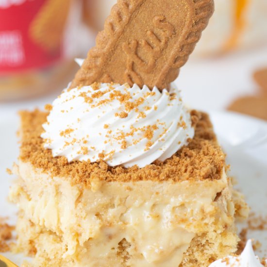 Biscoff Poke Cake Recipe