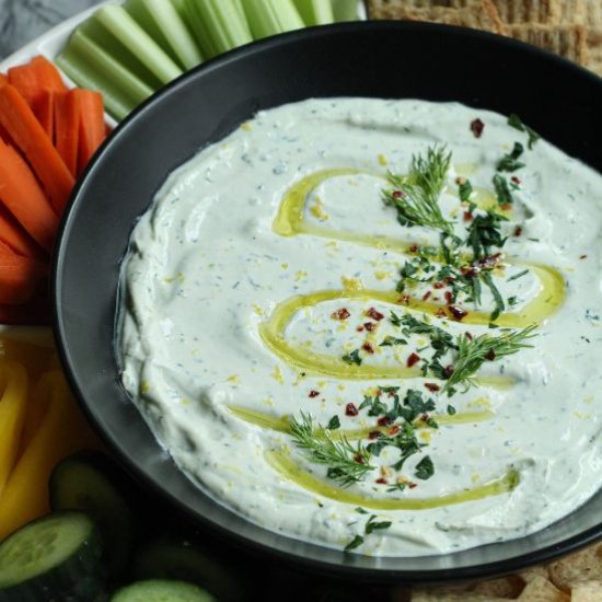 Ranch Cottage Cheese Protein Dip