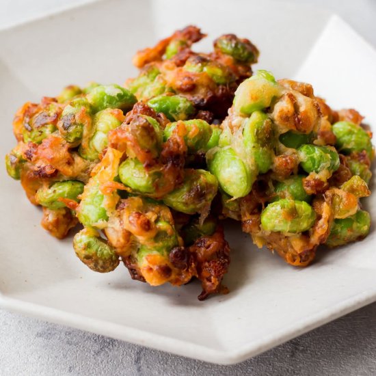 Natto and Edamame Fritters (Vegan)