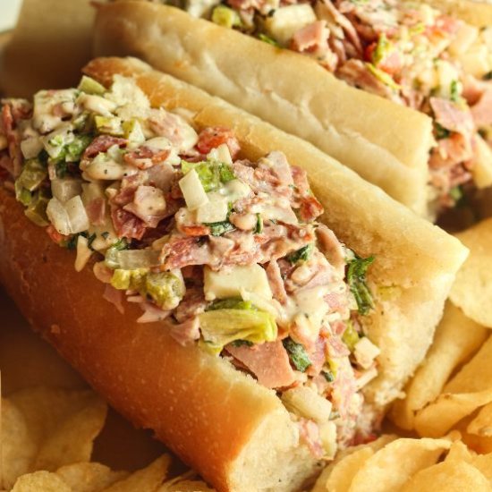 Chopped Italian Sub Sandwiches