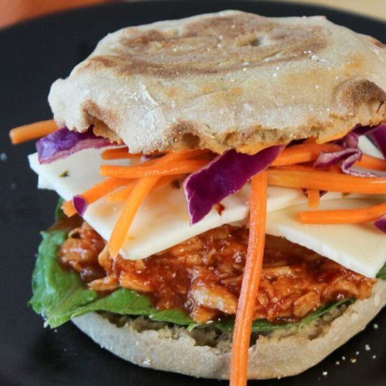 Shredded Gochujang Chicken Sandwich
