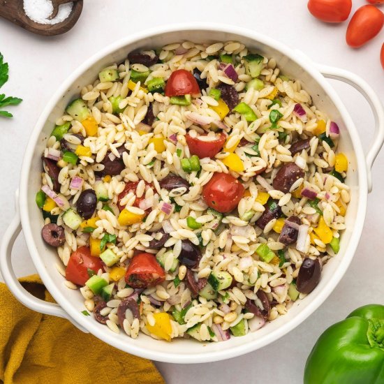 Healthy Orzo Pasta Salad