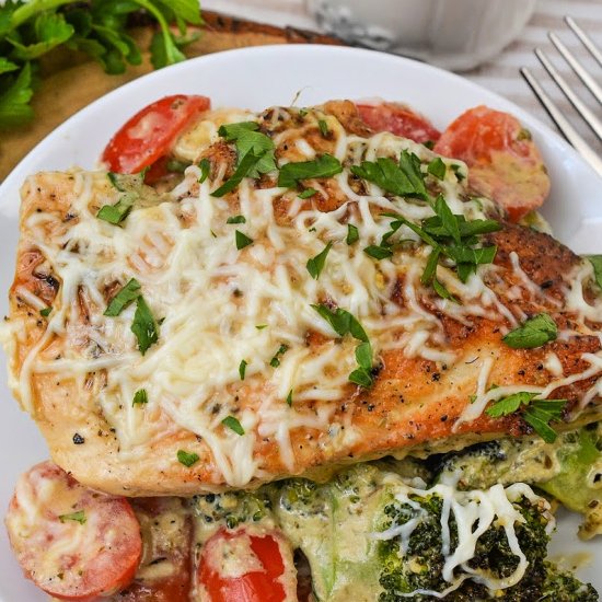 Tuscan Chicken Broccoli Skillet