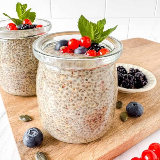 Chia and Flaxseed Pudding
